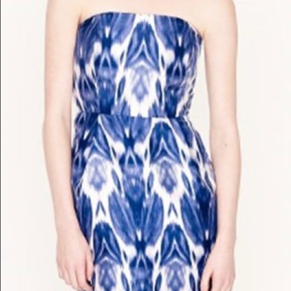 J. Crew strapless dress with pockets!!